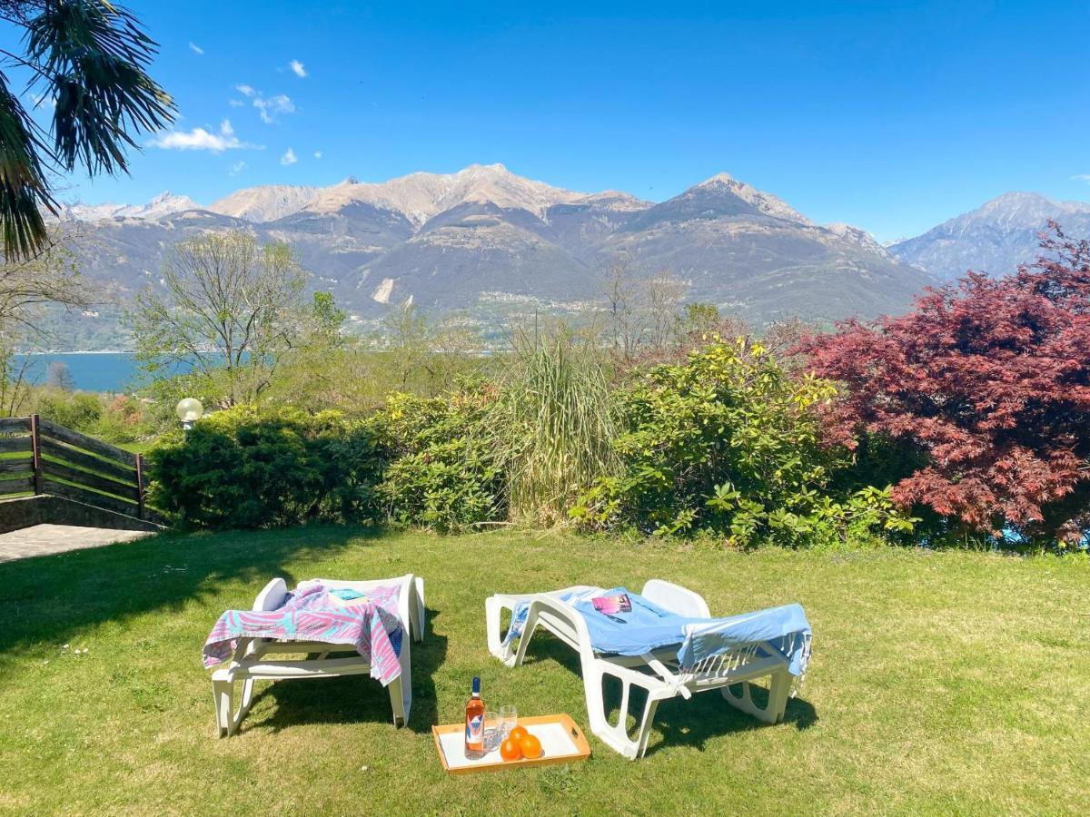Bellavista A Garten Appartement Mit Pool Colico Luaran gambar